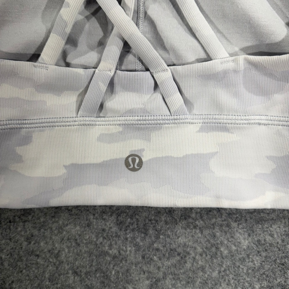Lululemon Free To Be Serene Bra Heritage 365 Camo White Multi Ribbed SIZE 8 - Picture 4 of 4